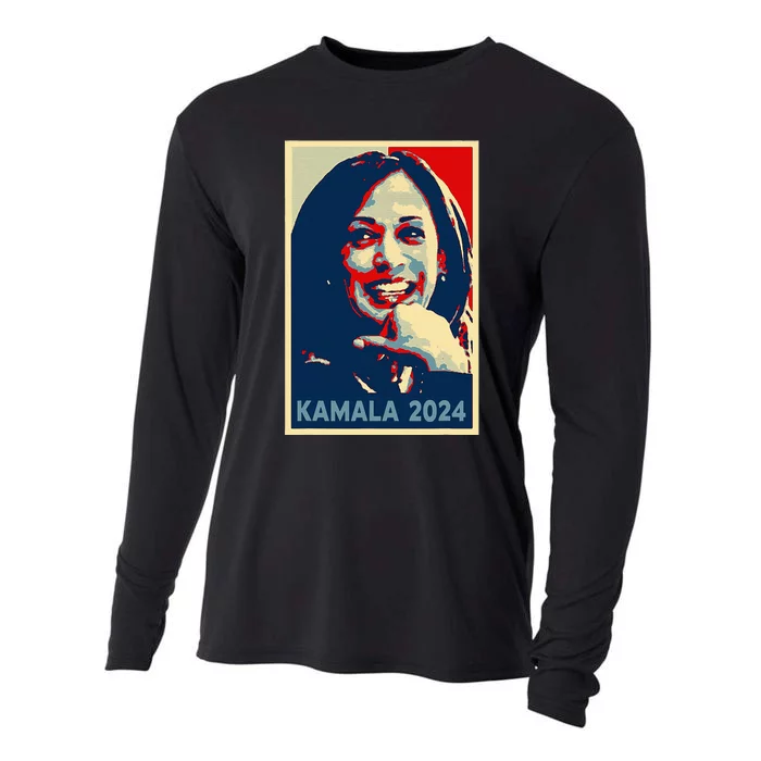 Kamala Harris 2024 For President Campaign Cooling Performance Long Sleeve Crew