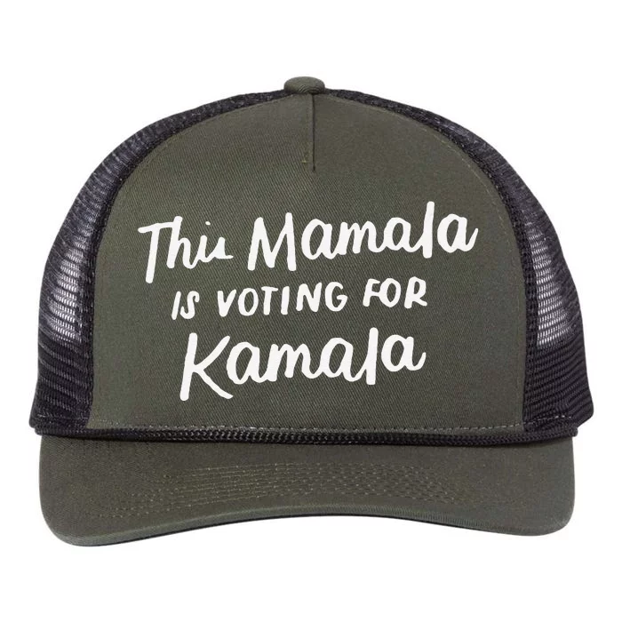 Kamala Harris 2020 Quote This Mamala Is Voting For Kamala Retro Rope Trucker Hat Cap