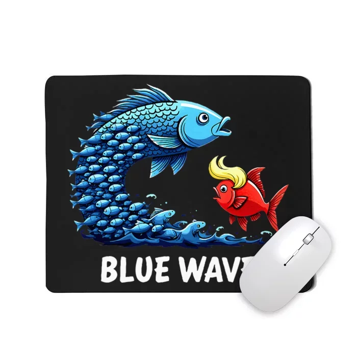 Kamala Harris 2024 Blue Wave Mousepad