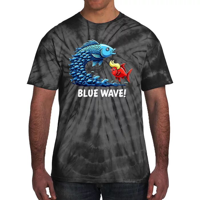 Kamala Harris 2024 Blue Wave Tie-Dye T-Shirt