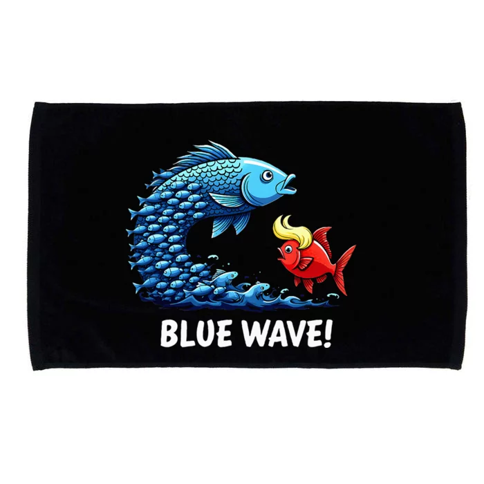 Kamala Harris 2024 Blue Wave Microfiber Hand Towel