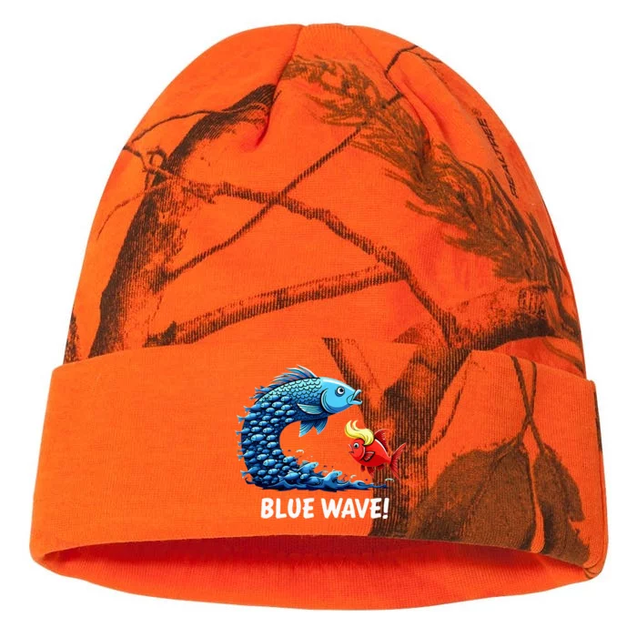 Kamala Harris 2024 Blue Wave Kati - 12in Camo Beanie