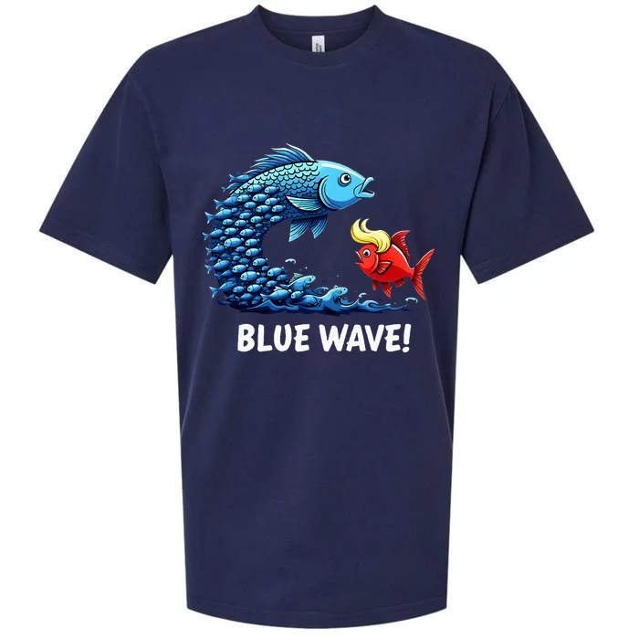 Kamala Harris 2024 Blue Wave Sueded Cloud Jersey T-Shirt