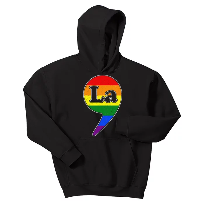 Kamala Harris 2024 47 Comma + La Vp Gift Kids Hoodie