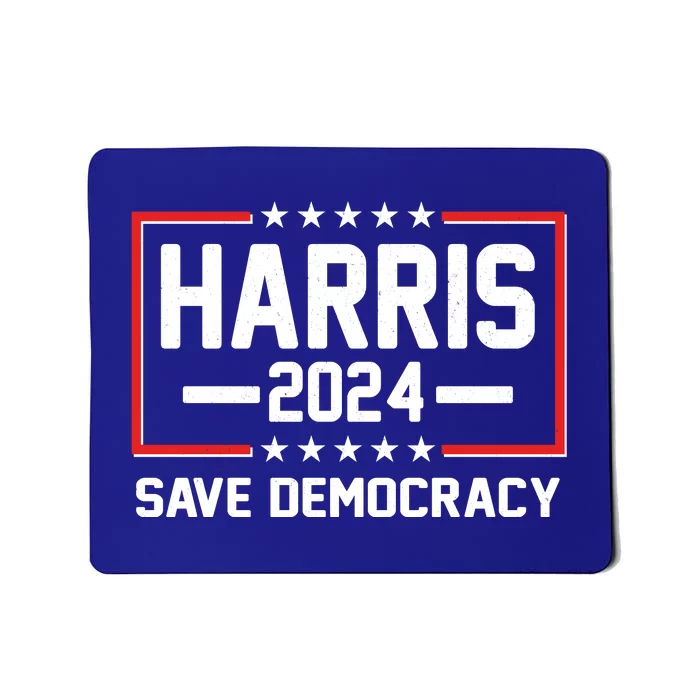 Kamala Harris 2024 Save Democracy Mousepad