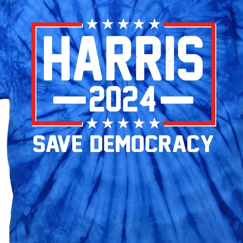 Kamala Harris 2024 Save Democracy Tie-Dye T-Shirt