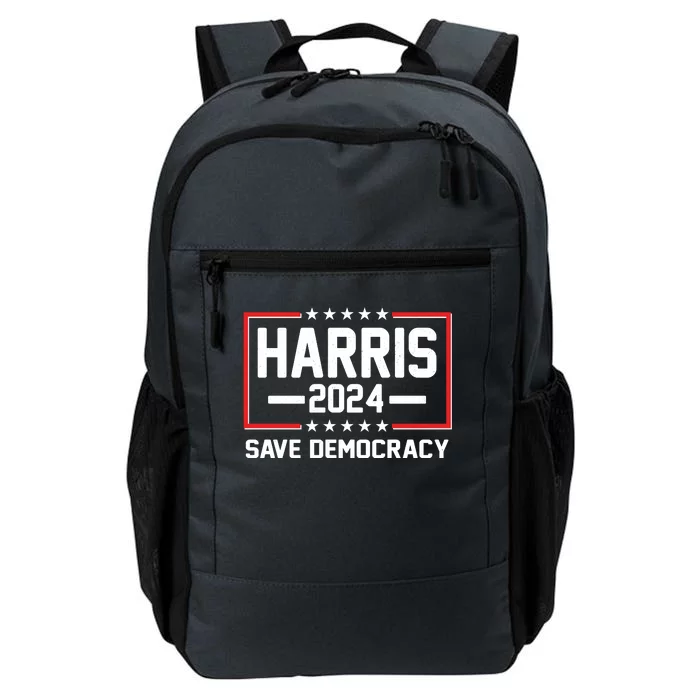 Kamala Harris 2024 Save Democracy Daily Commute Backpack