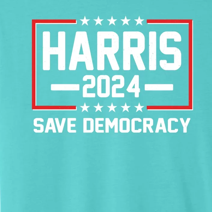 Kamala Harris 2024 Save Democracy ChromaSoft Performance T-Shirt