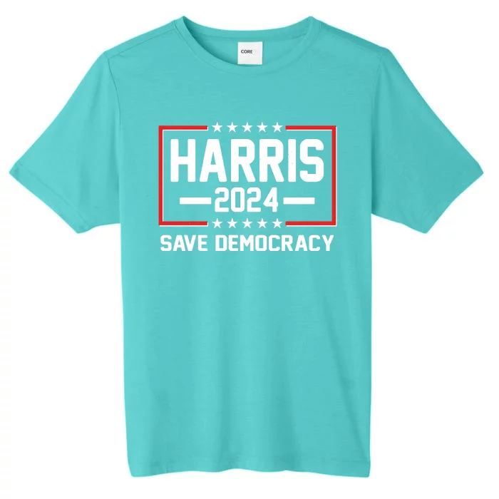 Kamala Harris 2024 Save Democracy ChromaSoft Performance T-Shirt