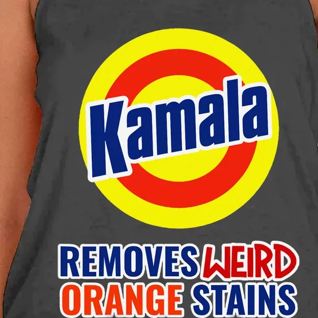 Kamala Harris 2024 Removes Stubborn Weird Orange Stains Women's Knotted Racerback Tank