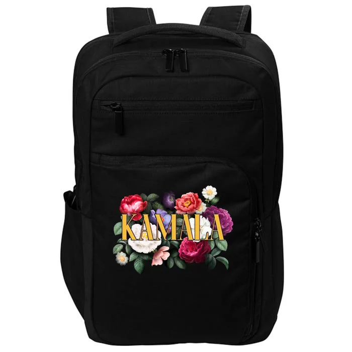 Kamala Harris 2024 Cute Beautiful Floral Flowers Impact Tech Backpack