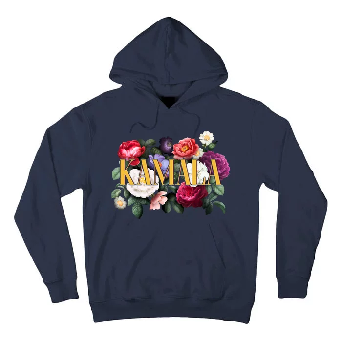 Kamala Harris 2024 Cute Beautiful Floral Flowers Tall Hoodie