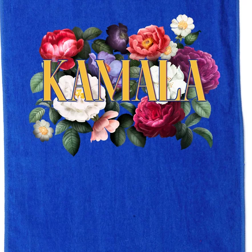 Kamala Harris 2024 Cute Beautiful Floral Flowers Platinum Collection Golf Towel