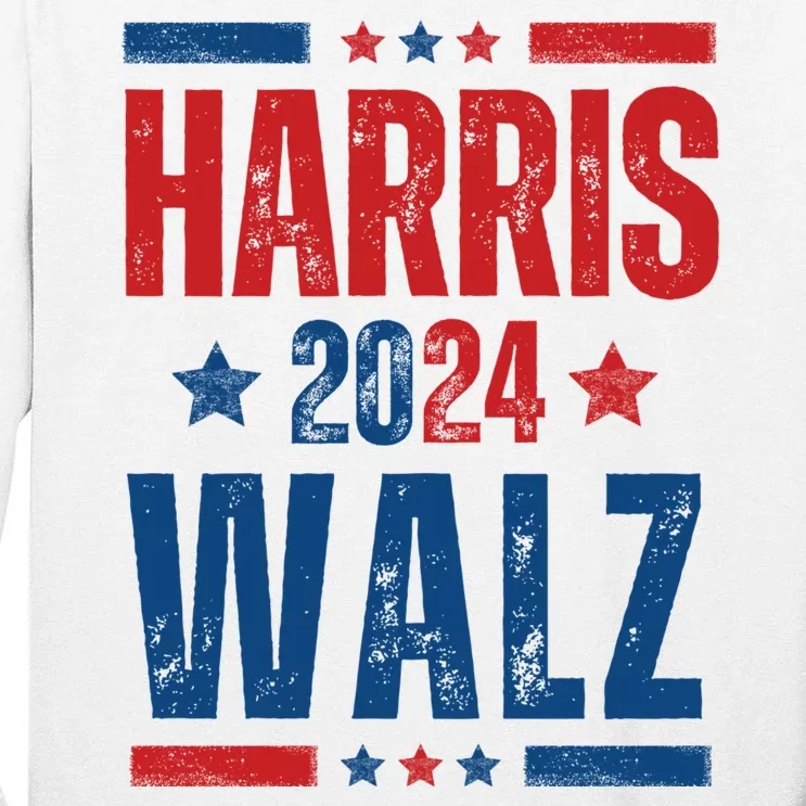 Kamala Harris 2024 Walz Tall Long Sleeve T-Shirt