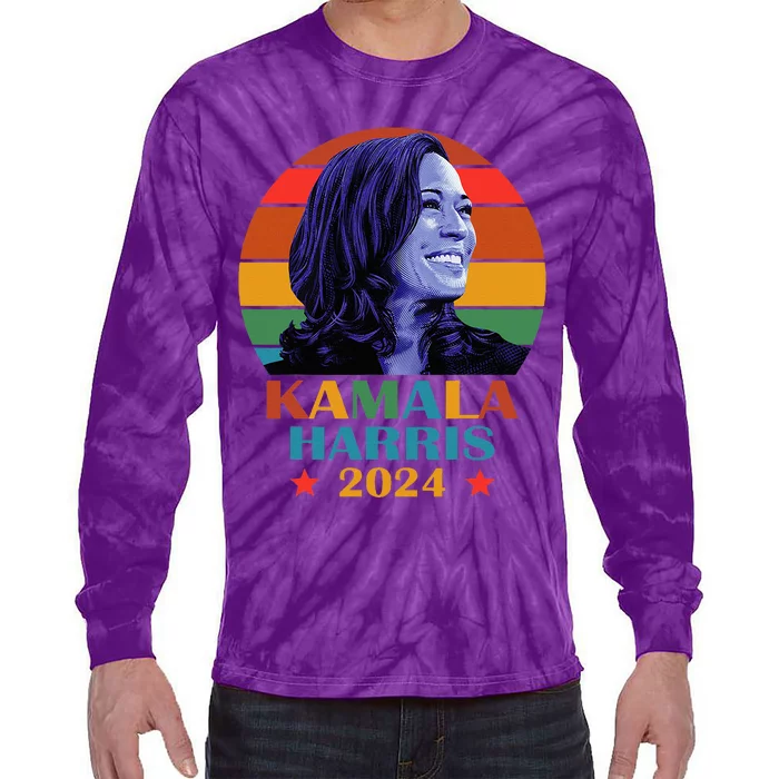 Kamala Harris 2024 Vote President Kamala Election 2024 Tie-Dye Long Sleeve Shirt