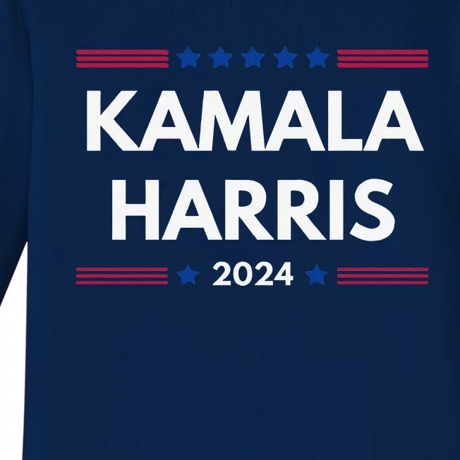 Kamala Harris 2024 For President Baby Long Sleeve Bodysuit