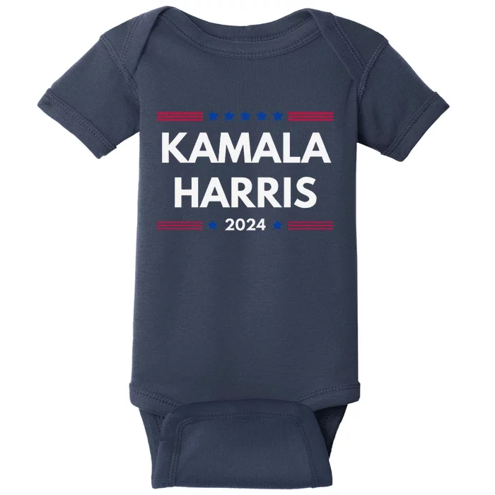 Kamala Harris 2024 For President Baby Bodysuit