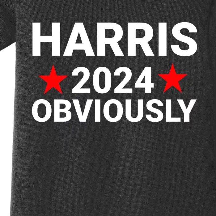 Kamala Harris 2024 For President Obviously Baby Bodysuit