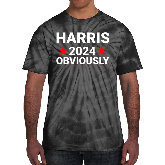 Kamala Harris 2024 For President Obviously Tie-Dye T-Shirt