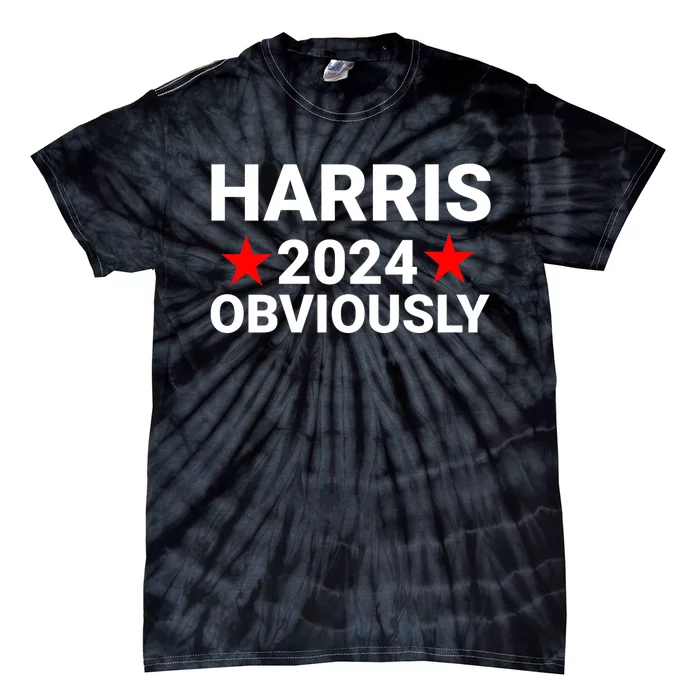 Kamala Harris 2024 For President Obviously Tie-Dye T-Shirt