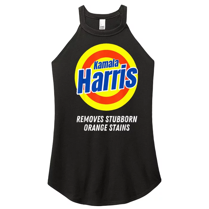 Kamala Harris 2024 Removes Stubborn Orange Stains Humorous Women’s Perfect Tri Rocker Tank