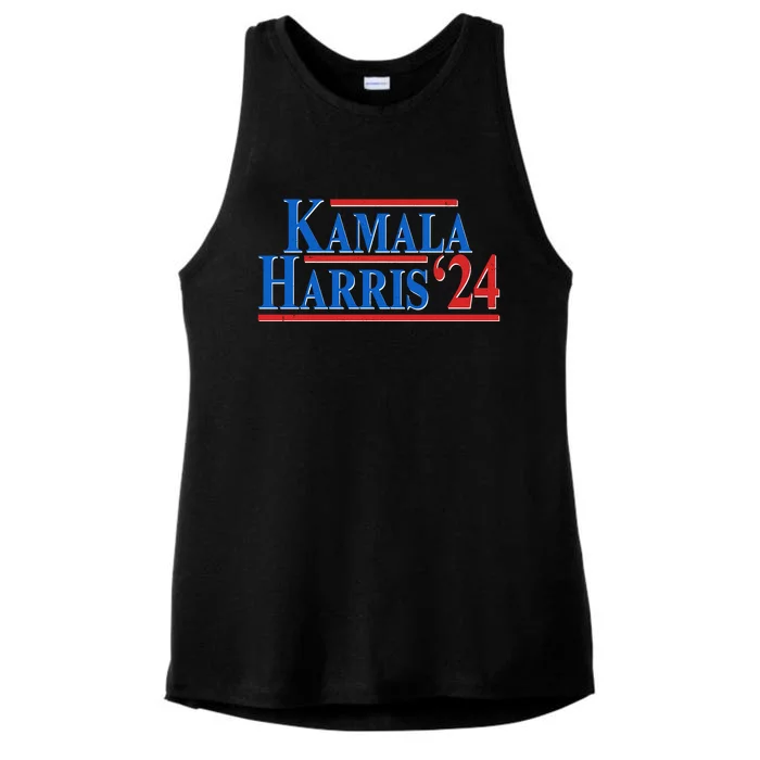 Kamala Harris 2024 Election Ladies Tri-Blend Wicking Tank