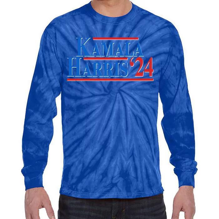 Kamala Harris 2024 Election Tie-Dye Long Sleeve Shirt