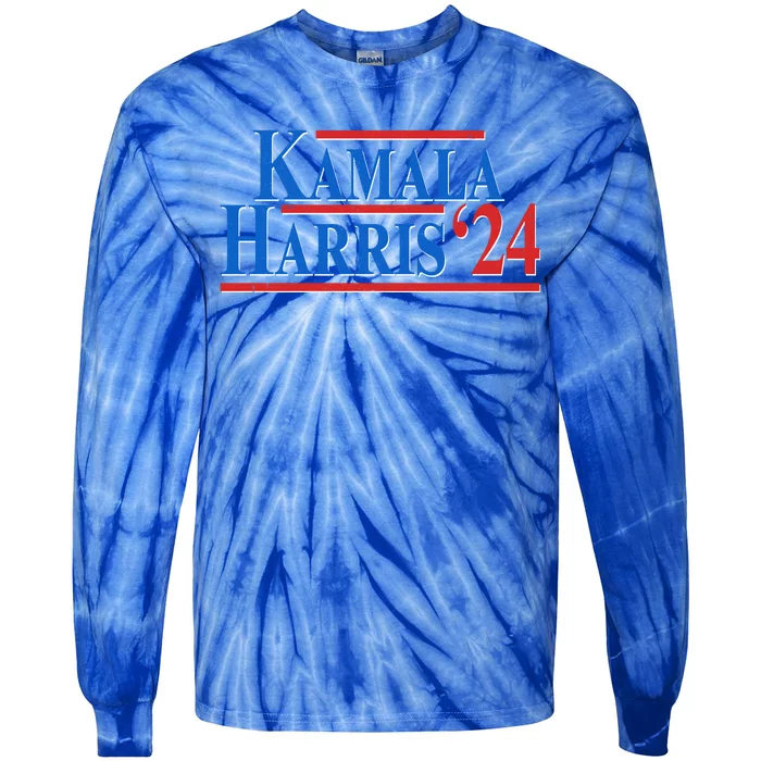 Kamala Harris 2024 Election Tie-Dye Long Sleeve Shirt