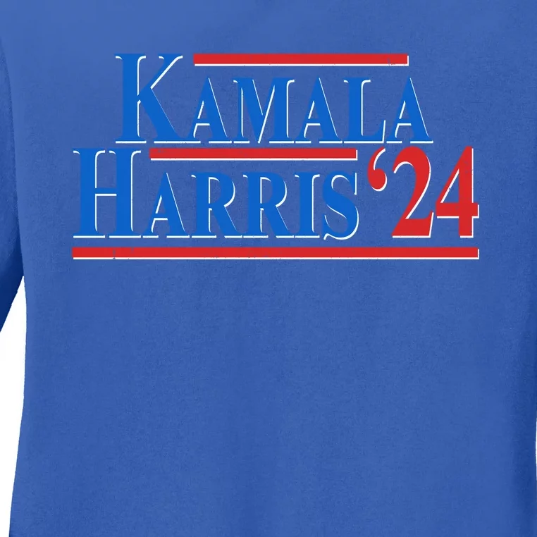 Kamala Harris 2024 Election Ladies Long Sleeve Shirt