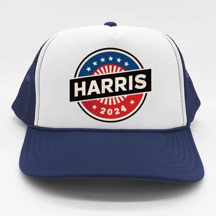 Kamala Harris 2024 For President Campaign 2024 Us Flag Trucker Hat