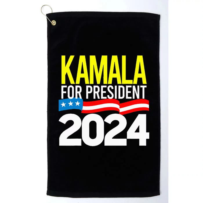 Kamala Harris 2024 For President Vote Platinum Collection Golf Towel