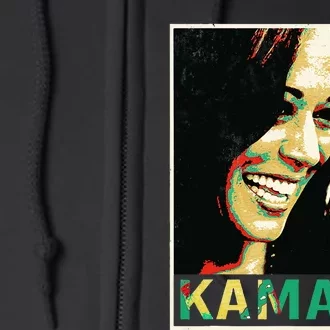 Kamala Harris 2024 Kamala For President Full Zip Hoodie