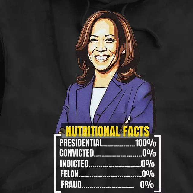 Kamala Harris 2024 For President Harris Versus Trump Facts Tie Dye Hoodie