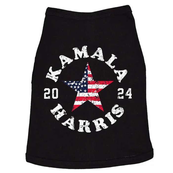 Kamala Harris 2024 President American Flag Vote Kamala Doggie Tank