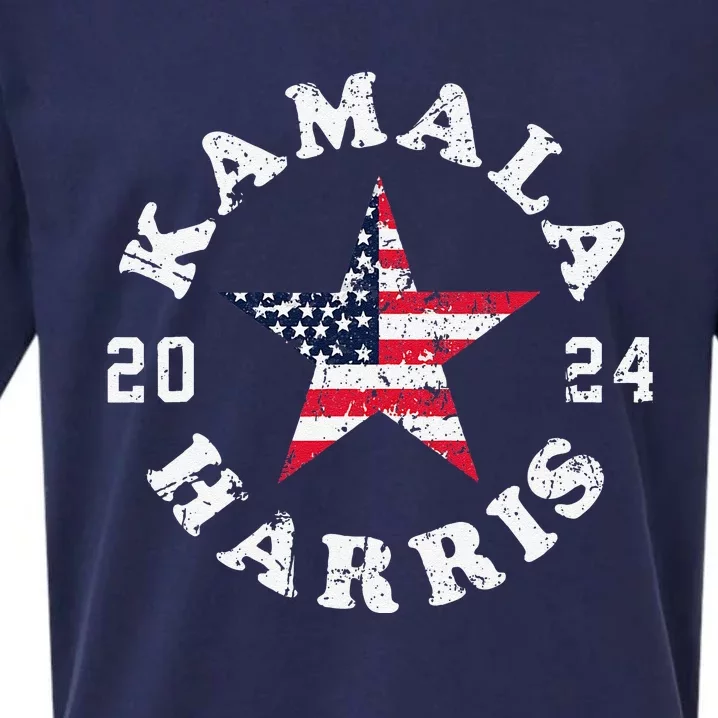 Kamala Harris 2024 President American Flag Vote Kamala Sueded Cloud Jersey T-Shirt