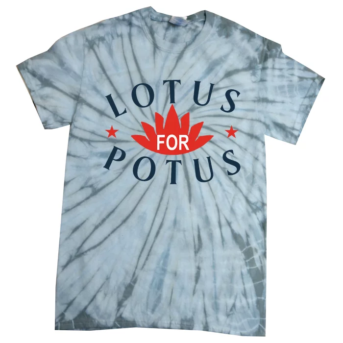 Kamala Harris 2024 Lotus For Potus President Election Tie-Dye T-Shirt