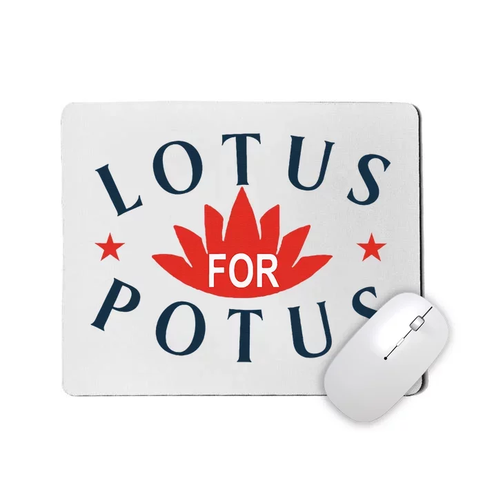 Kamala Harris 2024 Lotus For Potus President Election Mousepad