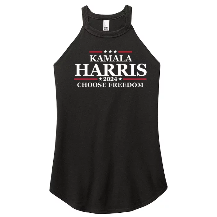 Kamala Harris 2024 Choose Freedom Election Democrat Women’s Perfect Tri Rocker Tank