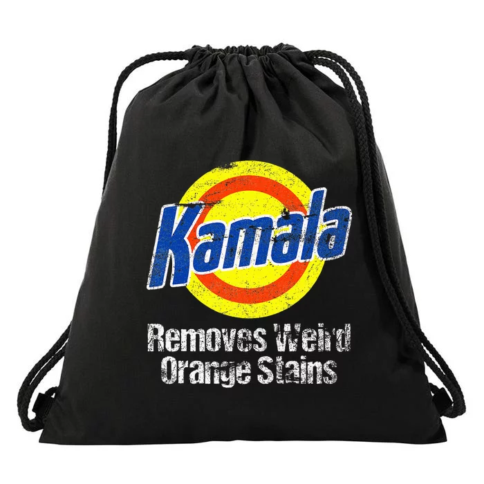 Kamala Harris 2024 Kamala Removes Weird Orange Stains Drawstring Bag