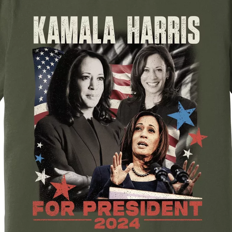 Kamala Harris 2024 For President Election Campaign Premium T-Shirt