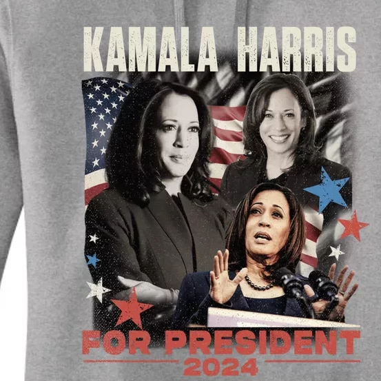 Kamala Harris 2024 For President Election Campaign Women's Pullover Hoodie