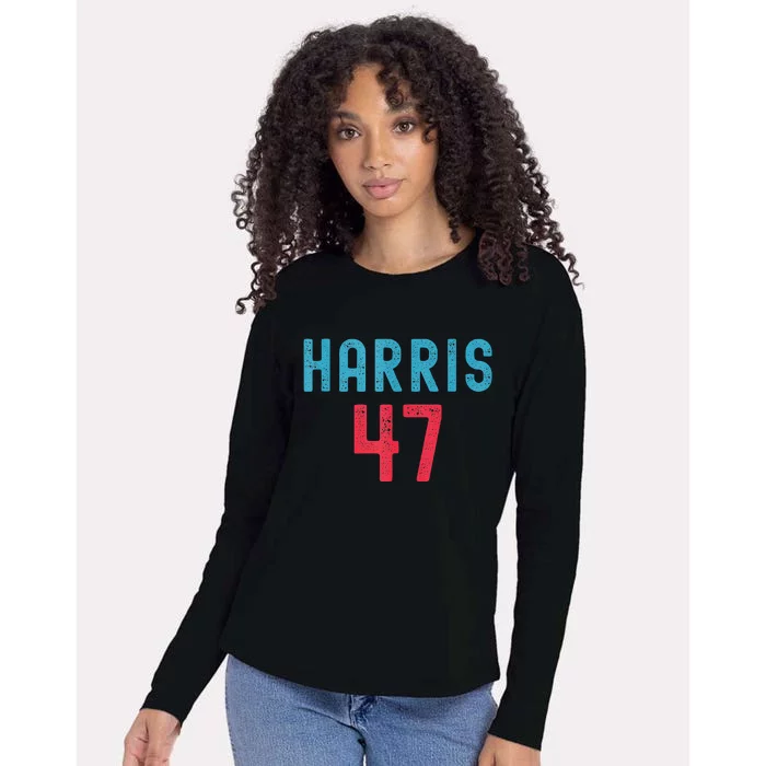 Kamala Harris 2024 Kamala For President Womens Cotton Relaxed Long Sleeve T-Shirt