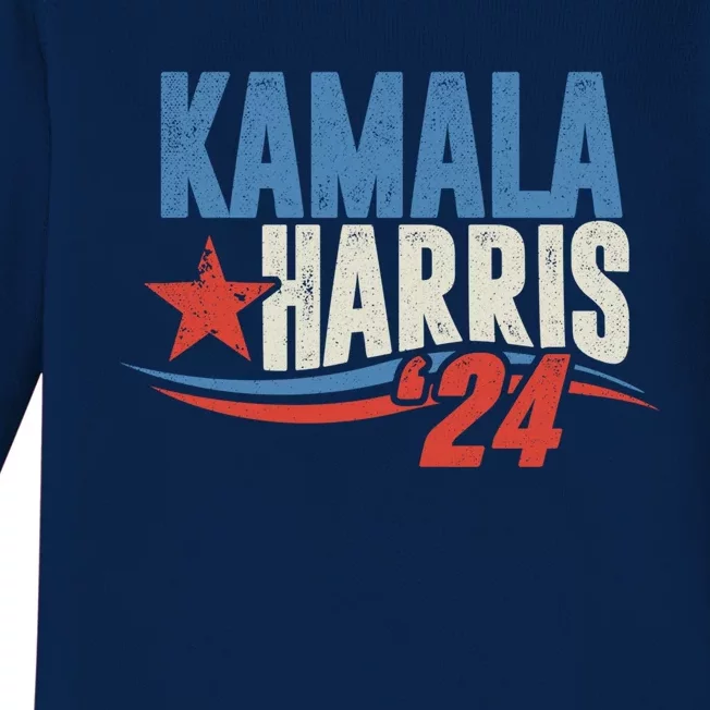 Kamala Harris 2024 For President Election Campaign Baby Long Sleeve Bodysuit