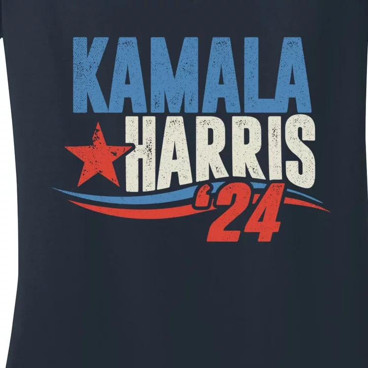 Kamala Harris 2024 For President Election Campaign Women's V-Neck T-Shirt