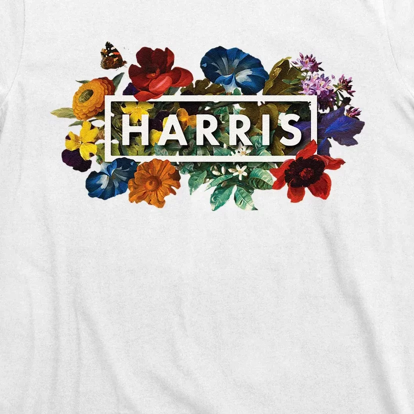 Kamala Harris 2024 Vintage Floral Women Harris President T-Shirt