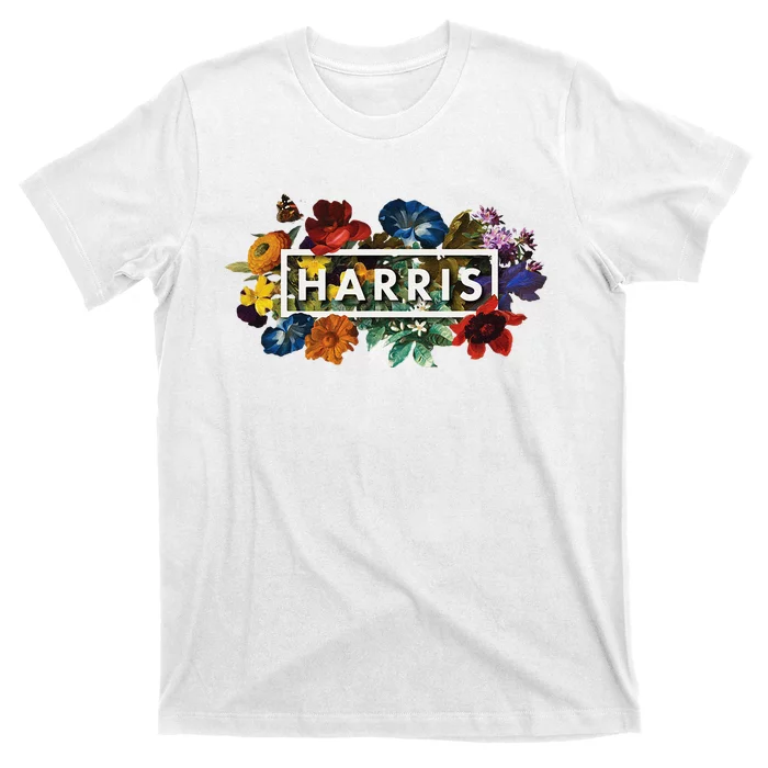 Kamala Harris 2024 Vintage Floral Women Harris President T-Shirt