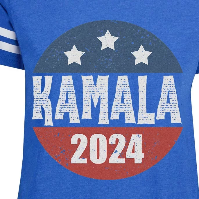 Kamala Harris 2024 For President Campaign Democrats Election Enza Ladies Jersey Football T-Shirt