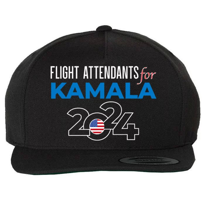 Kamala Harris 2024 For President Wool Snapback Cap