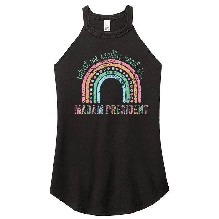 Kamala Harris 2024 Madam President Kamala Harris 2024 Women’s Perfect Tri Rocker Tank