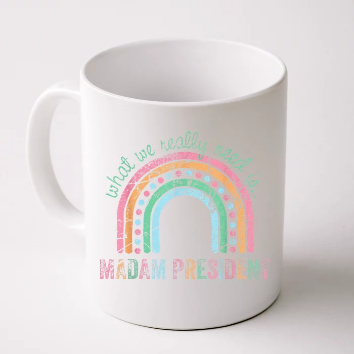 Kamala Harris 2024 Madam President Kamala Harris 2024 Front & Back Coffee Mug